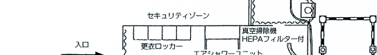 石綿含有吹付け材の除去設備の配置概念図